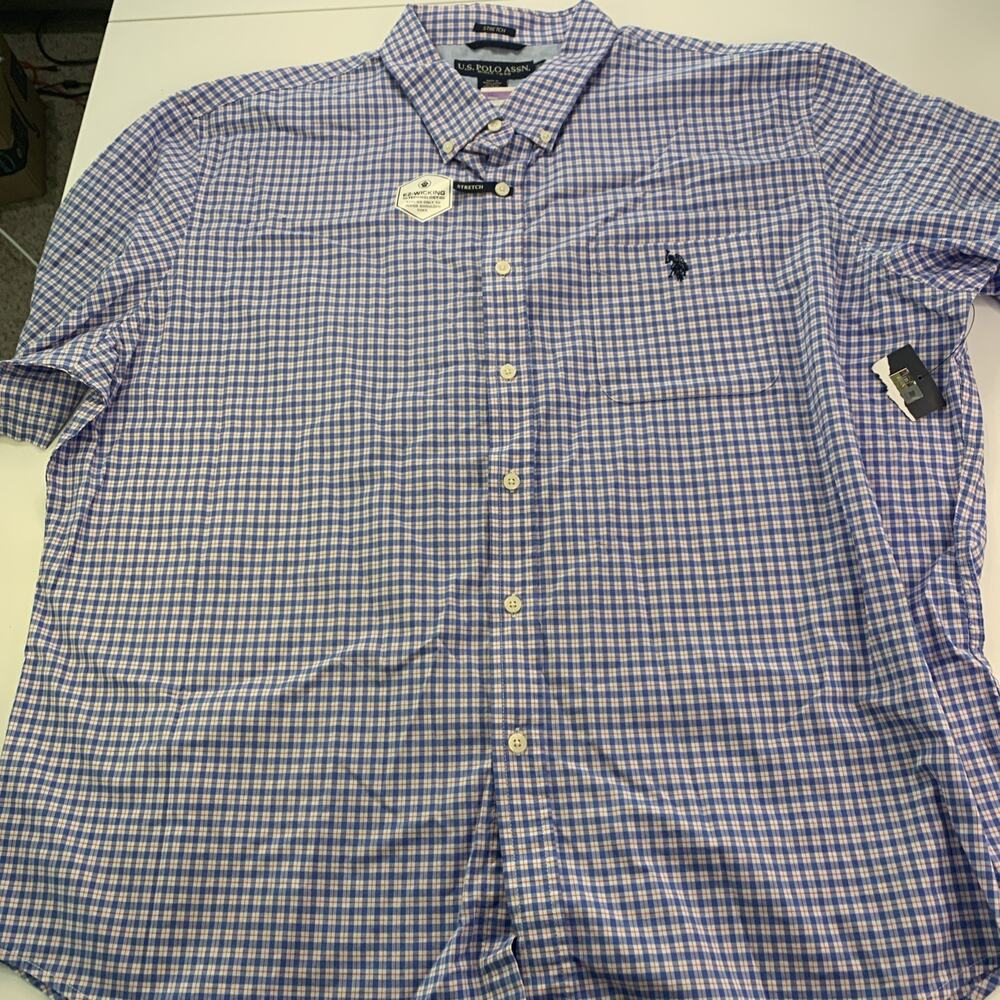 U.S Polo Assn Button Down Stretch Shirt Mens 3XL